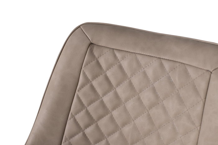 GINER Y COLOMER Lote de 2 sillas beige con patas de acero negro